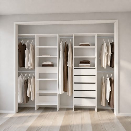 Aspiring 600 Wardrobe Drawer & Shelf Duo