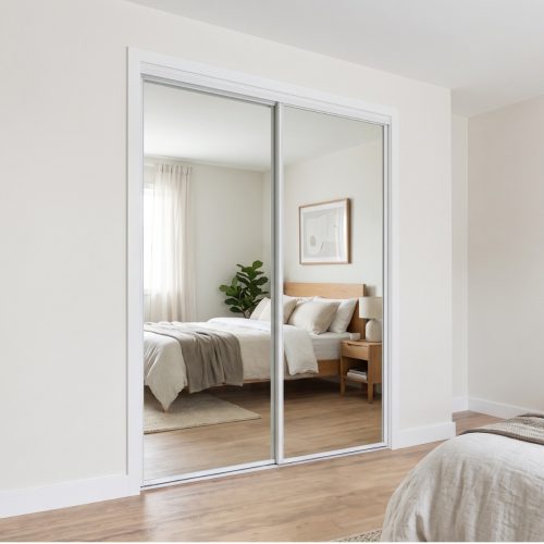 Metro Double Sliding Doors – Mirror + Mirror