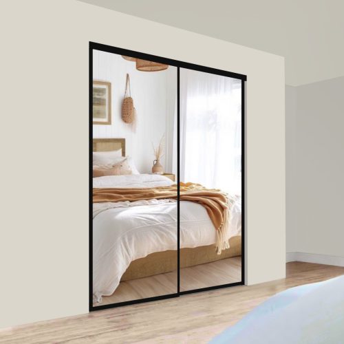 Metro Double Sliding Doors - Mirror + Mirror