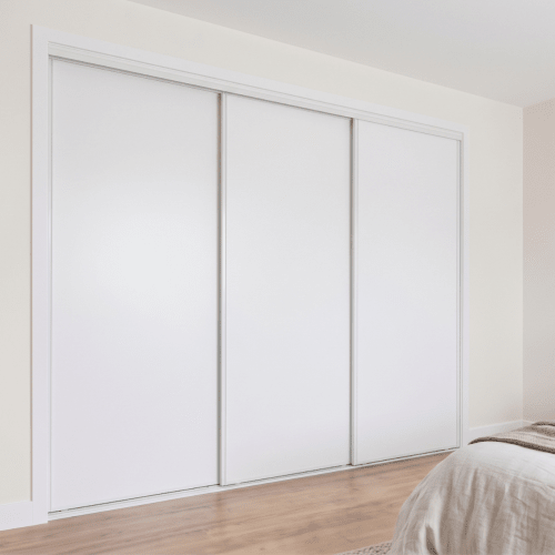 Metro Triple Sliding Doors – White + White + White