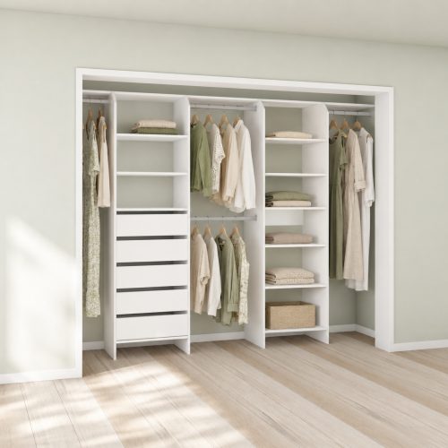 Tasman 600 Wardrobe Drawer & Shelf Duo