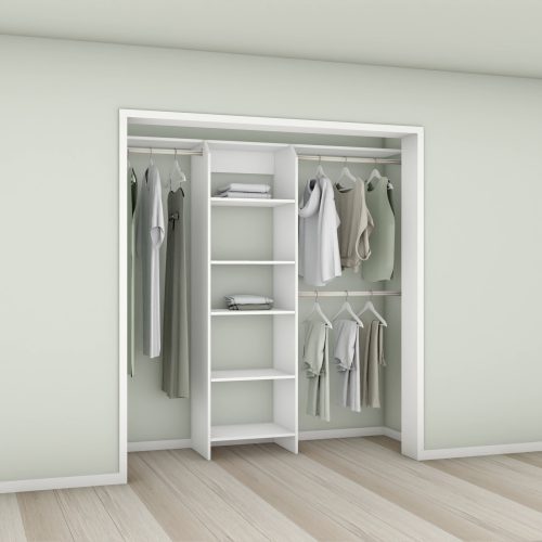 Tasman 600 Wardrobe Shelf Tower – White