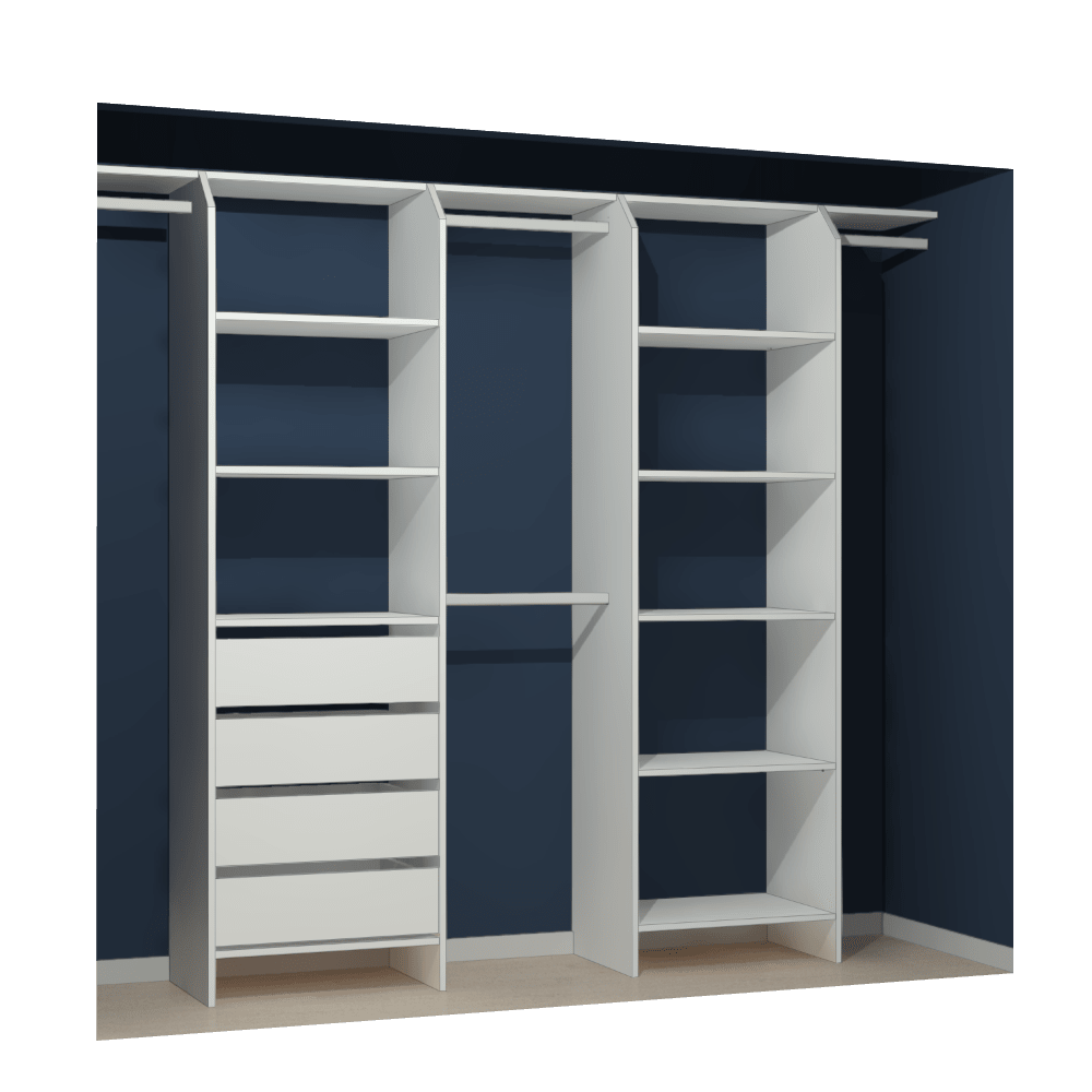 Wardrobe Organiser Kitset 5 Drawers & Shelves Affordable AS600