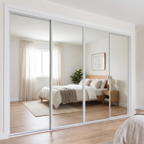 Metro Quad Sliding Doors – Mirror + Mirror + Mirror + Mirror