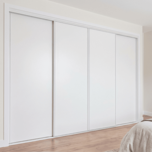 Metro Quad Sliding Doors – White + White + White + White