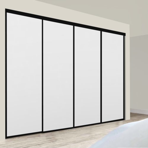 Metro Quad Sliding Doors – White + White + White + White
