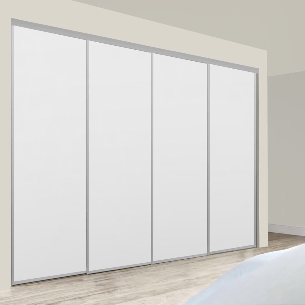 Metro Quad Sliding Doors – White + White + White + White - Image 3