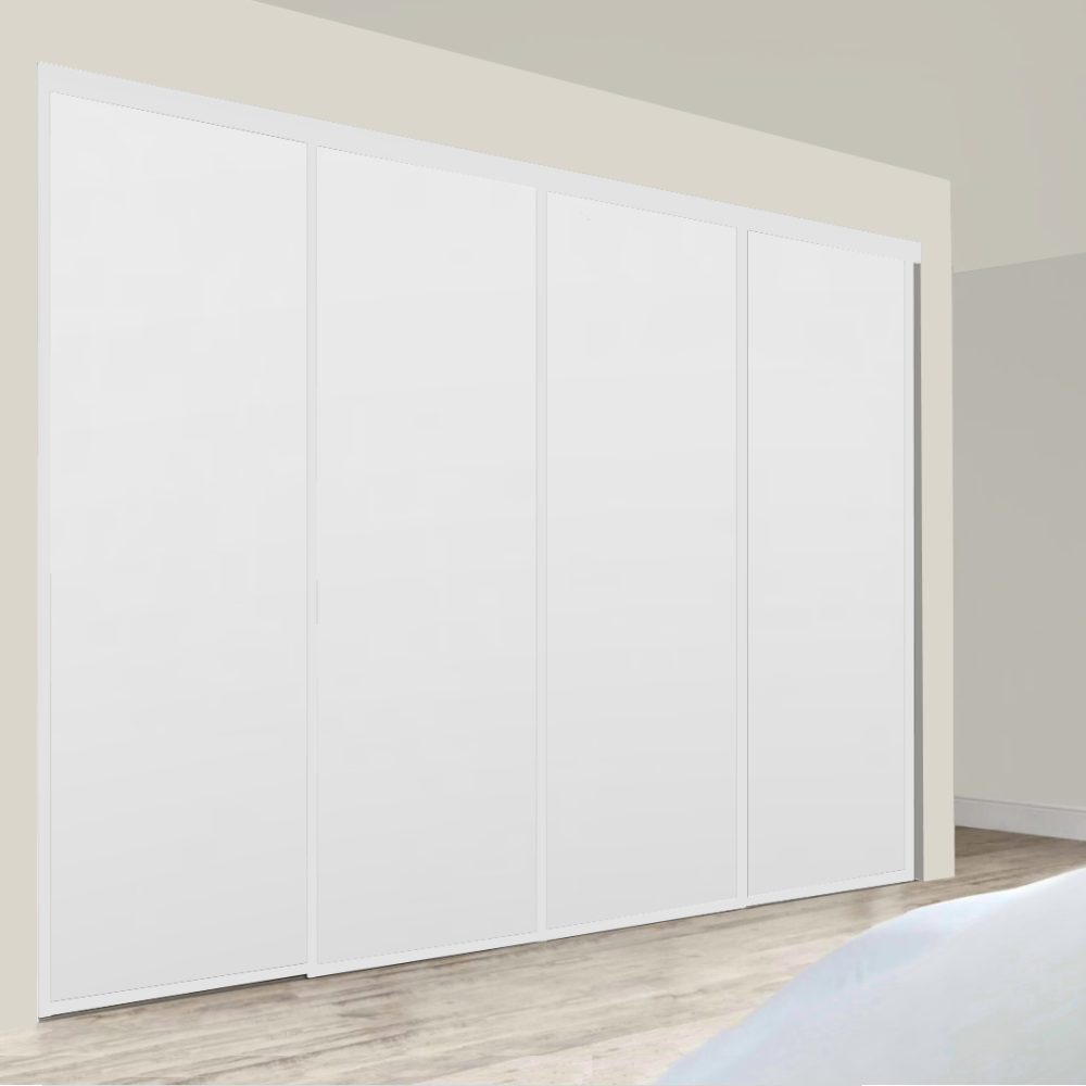 Metro Quad Sliding Doors – White + White + White + White - Image 2