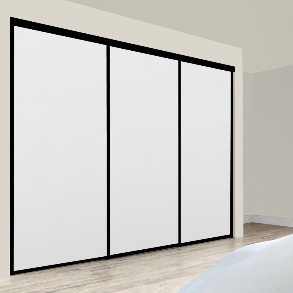 Metro Triple Sliding Doors – White + White + White