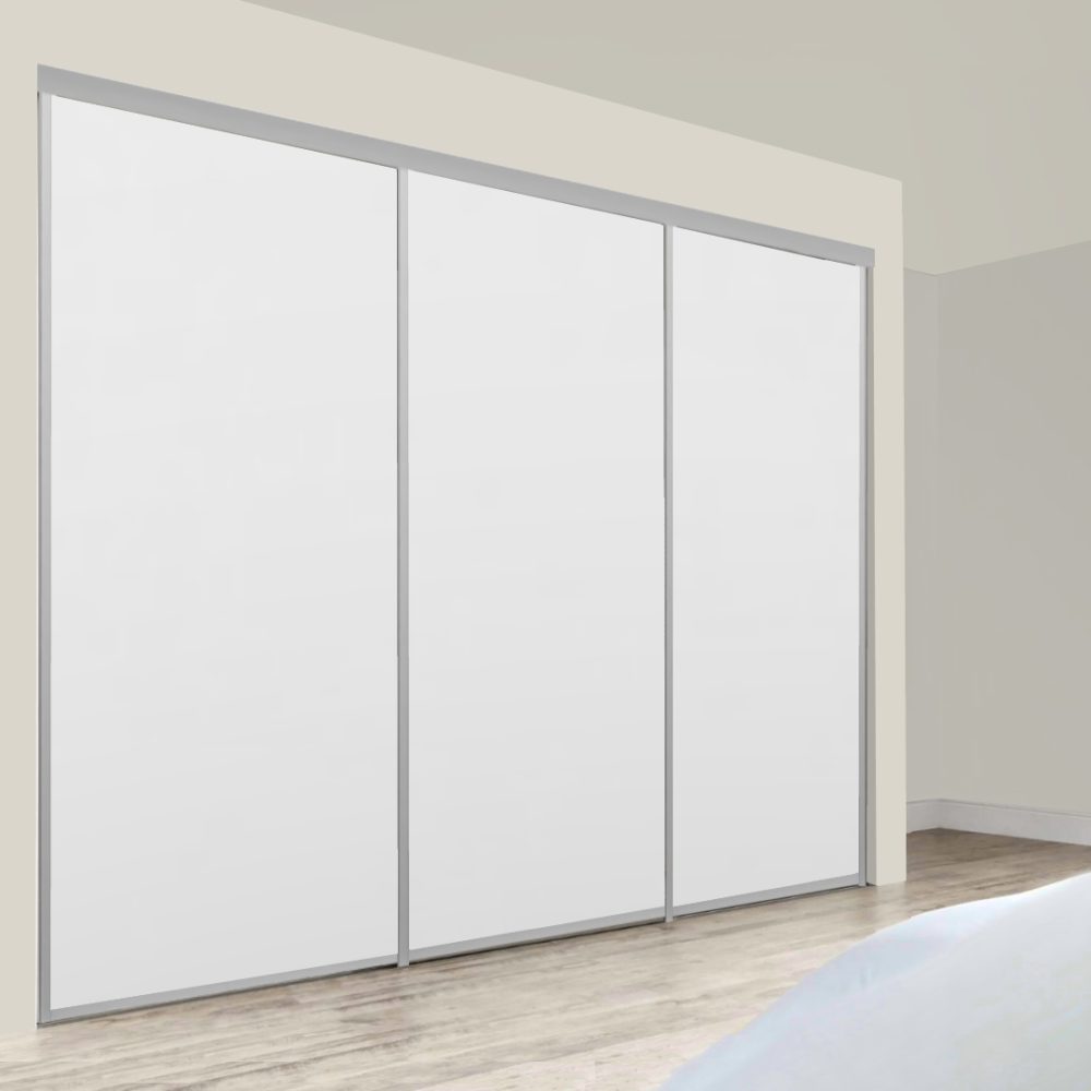 Metro Triple Sliding Doors – White + White + White - Image 3