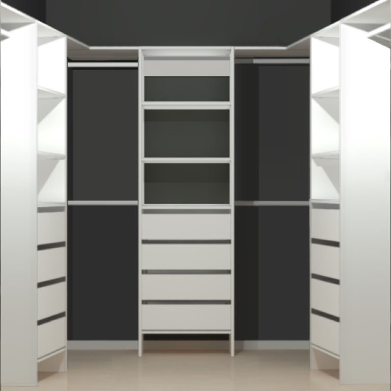 Wardrobe System for WalkIn Wardrobes. Affordable Kitset. Built In