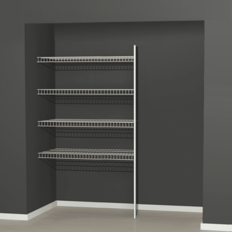 Linen Storage Shelves with Ventilation From Wardrobes Online