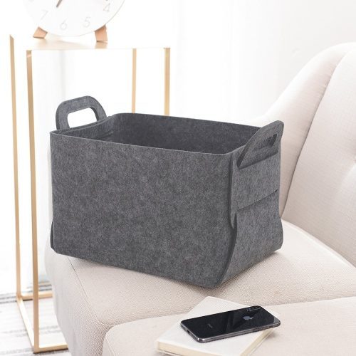 Felt Storage Basket - Grey