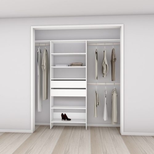 Aspiring 800 Wardrobe 2-Drawer Tower – Snow White