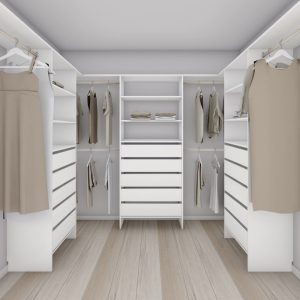 Aspiring 800 Walk-In Wardrobe Trio U3DDD - Snow White