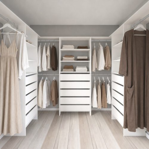 Aspiring 800 Walk-In Wardrobe Trio U3DDD