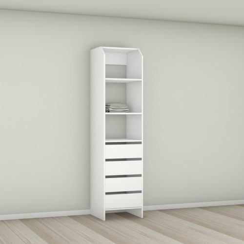 Tasman 500 Wardrobe 4-Drawer Tower - MODULE ONLY