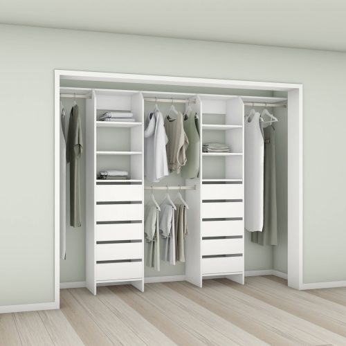 Tasman 500 Wardrobe Drawer Duo Deca – White