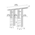 Tasman 500 Wardrobe Drawer Duo – White - Image 2