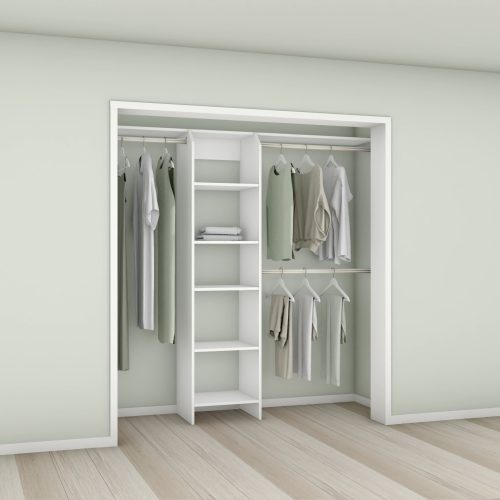 Tasman 500 Wardrobe Shelf Tower – White