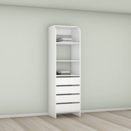 Tasman 600 Wardrobe 4-Drawer Tower - MODULE ONLY