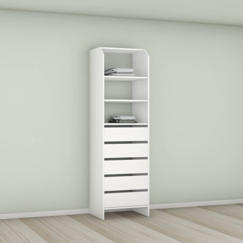 Tasman 600 Wardrobe 5-Drawer Tower Module