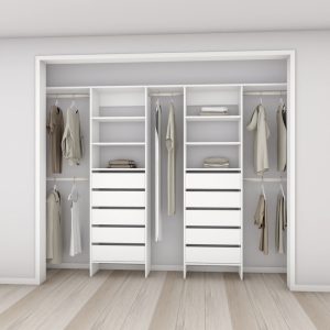 Aspiring 600 Wardrobe Drawer Duo Deca- White