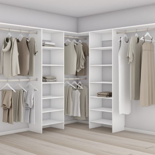 Aspiring 600 Walk-In Wardrobe Duo L2SS - White