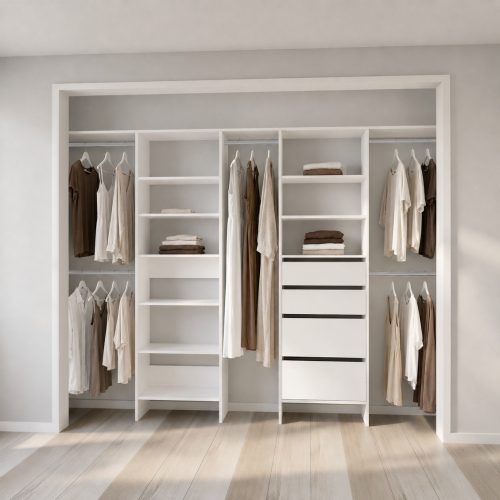 Aspiring 600 Wardrobe Jumbo Drawer & Shelf Duo