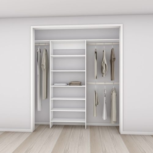 Aspiring 800 Wardrobe Shelf Tower – White
