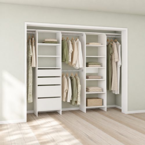 Tasman 600 Wardrobe Jumbo Drawer & Shelf Duo