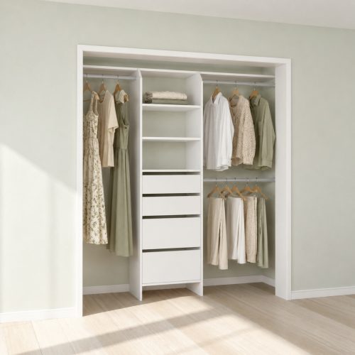 Tasman 600 Wardrobe Jumbo 4-Drawer Tower