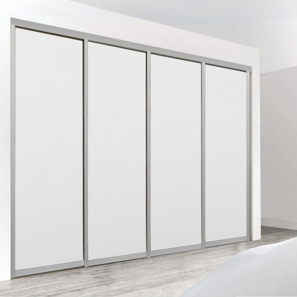 Ultra Quad Sliding Doors – White + White + White + White - Image 2
