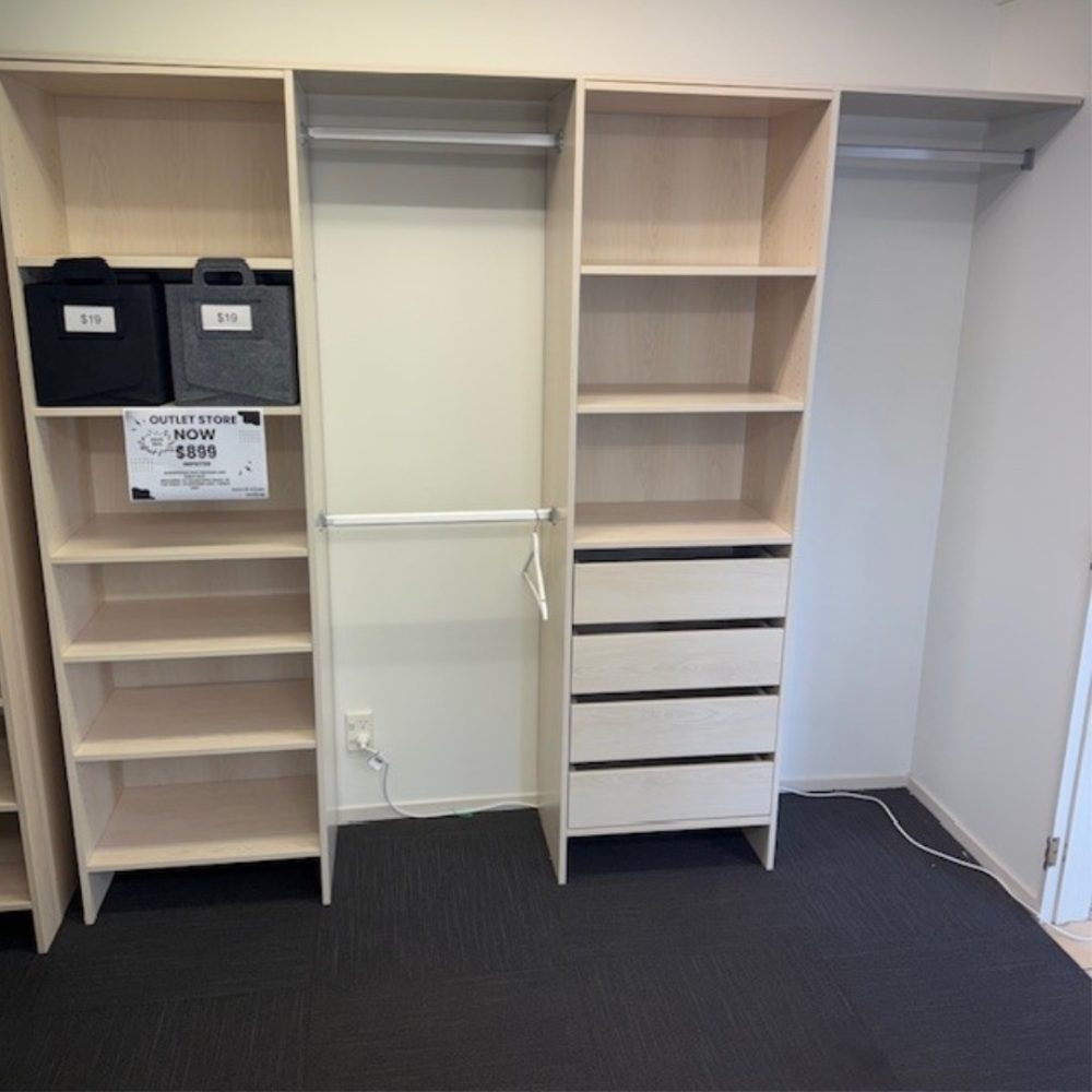 Norwegian Oak Drawer and Shelf Tower Package
