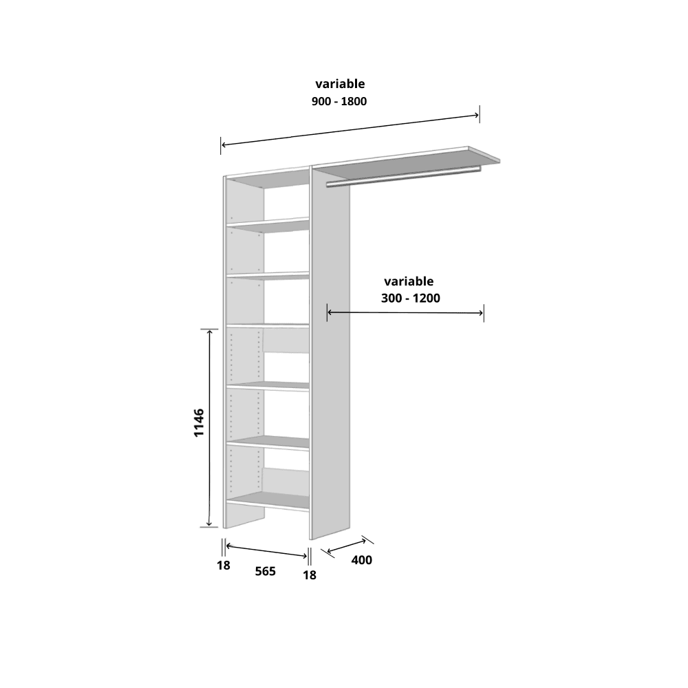 Tasman 600 Wardrobe Kit - Image 2