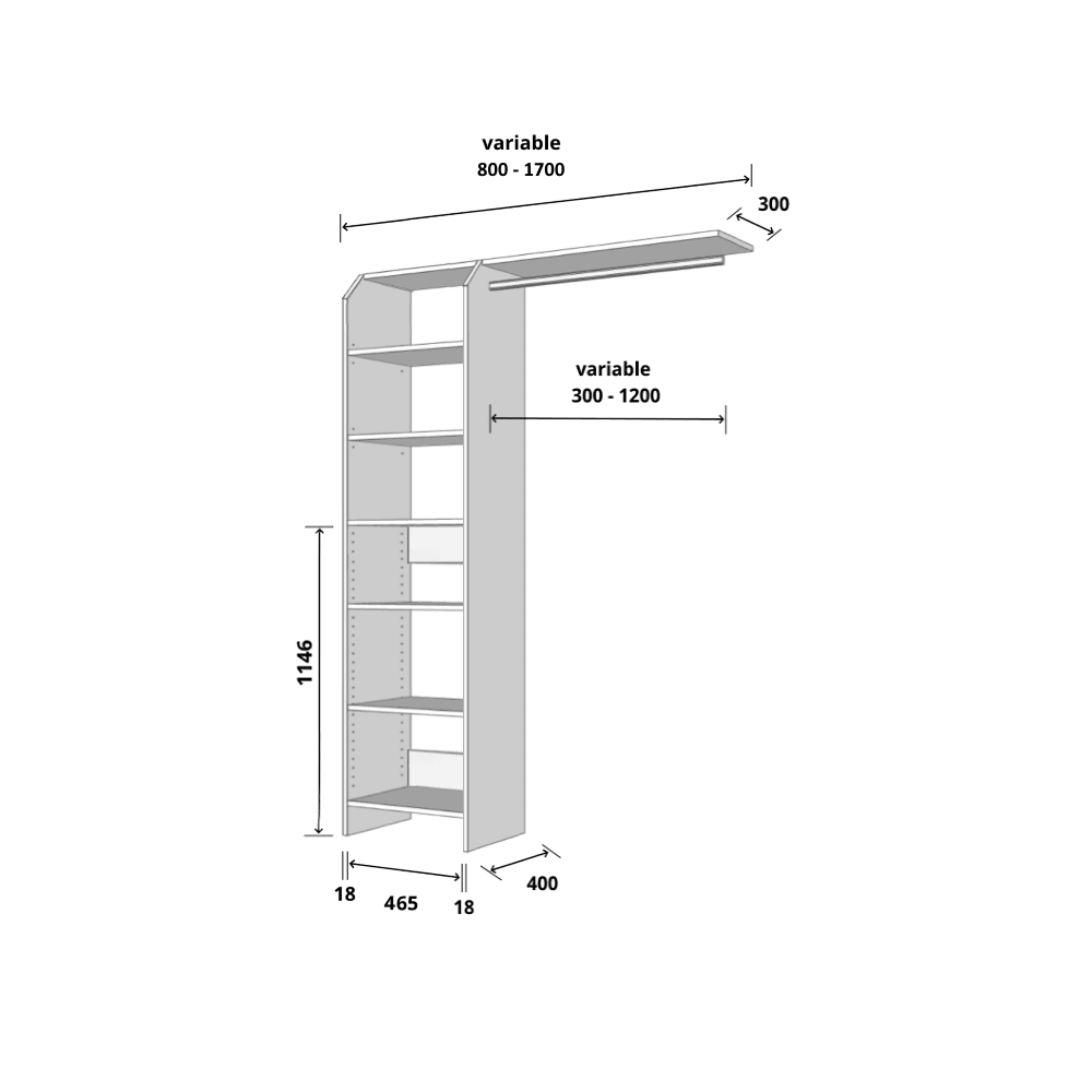 Tasman 500 Wardrobe Kit - Image 2